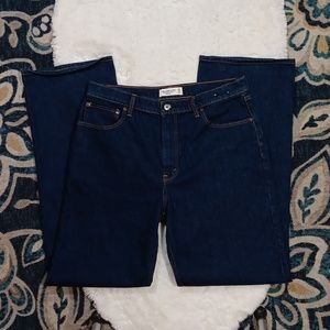 Abercrombie & Fitch the 90's relaxed jean high rise dark wash jeans p